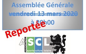 Assemblée Générale - Reportée à une date ultérieure