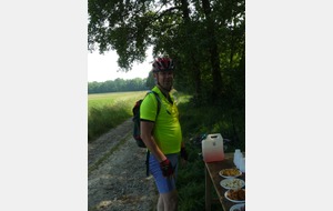 Au 2ème ravitaillement des 53 et 71km VTT.