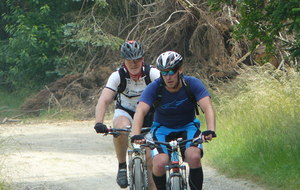 Au 2ème ravitaillement des 53 et 71km VTT.