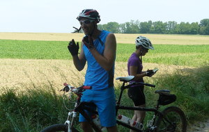 Au 2ème ravitaillement des 53 et 71km VTT.