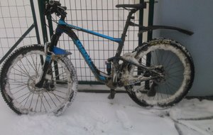 Sortie du dimanche 18 mars 2018: au retour.... avec quelques kilos de glace sur le vélo