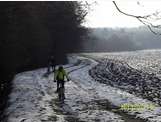 Sortie du dimanche 10/02/2013. Sortie bien fraiche au départ -6° et puis quelques problèmes mécaniques du à la glace qui s'est formée partout sur les vélos.