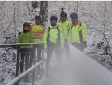 Sortie du dimanche 25 janvier 2015: dans la neige, ça roule.... et ça sa tente même les jeunes