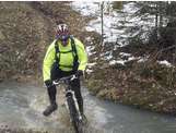 Sortie du dimanche 28 février 2016. Traversée de rivière à l'arrière de Romagny.